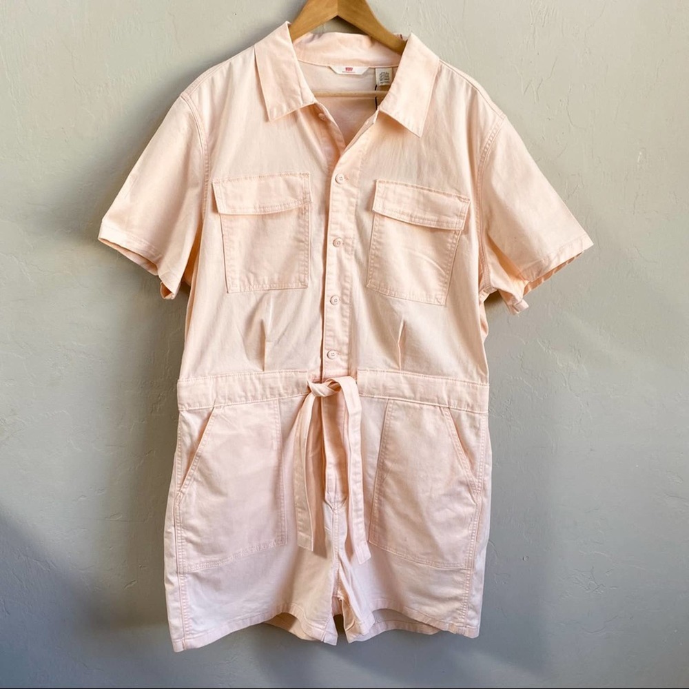 NWT Levi’s Pink Utility Romper - Picture 3 of 7